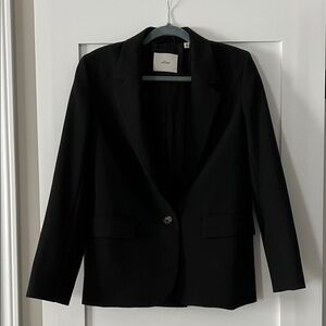 Wilfred Black Single-Button Blazer Jacket
